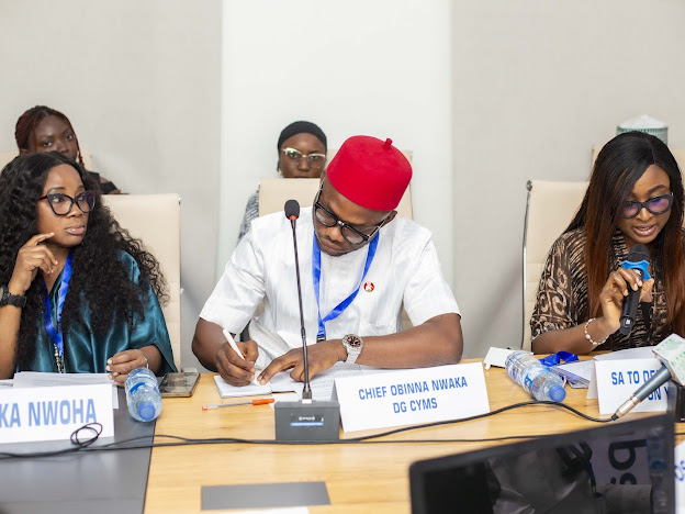 Participants from across Nigeria collaborating in breakout sessions to develop action plans for youth involvement in migration policy